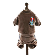 Winter Warm Soft Velvet Fleece Inside Jumpsuits for Small Pets