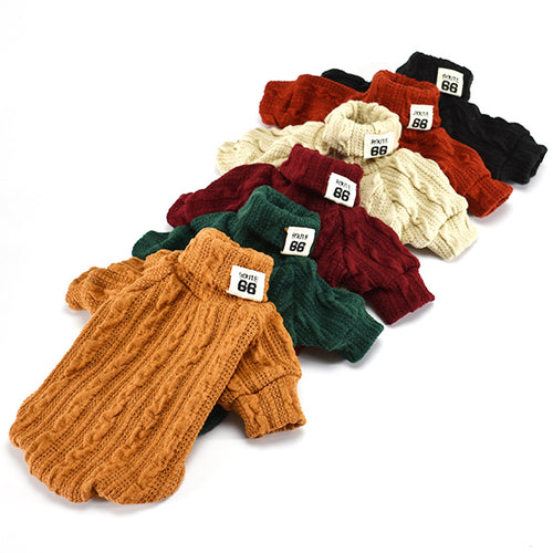 Warm Turtleneck Unisex Knitwear In Many Colors
