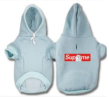 Supreme Pink Red Black Red Fleece Hoodie for Small Pets