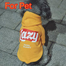 Parent/Pet Lazy Honey Mustard Yellow hoodies
