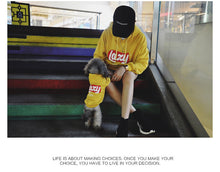 Parent/Pet Lazy Honey Mustard Yellow hoodies