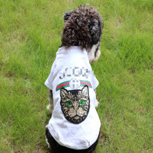 Sequin Black White Cat T-shirt for Pets