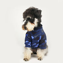 Red Blue Camouflauge Champion Lettering Pet Two-legged T-shirt