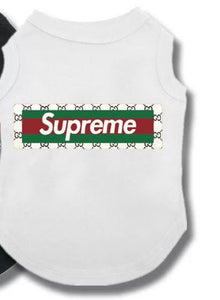Teddy Bear Popeye Bear Print Pattern Black White pet Tank Tops