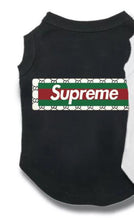 Teddy Bear Popeye Bear Print Pattern Black White pet Tank Tops